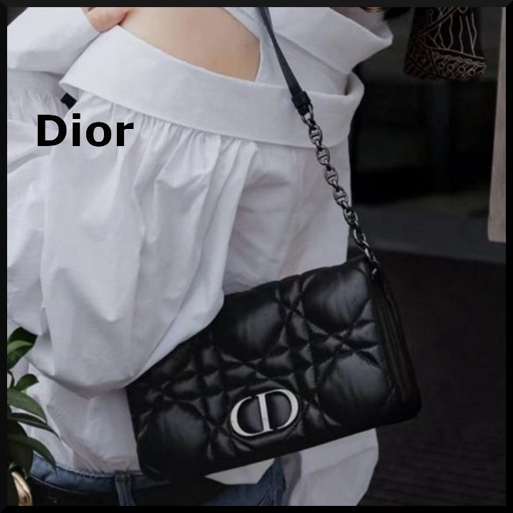 DIOR CARO キルティング ショルダーバッグ