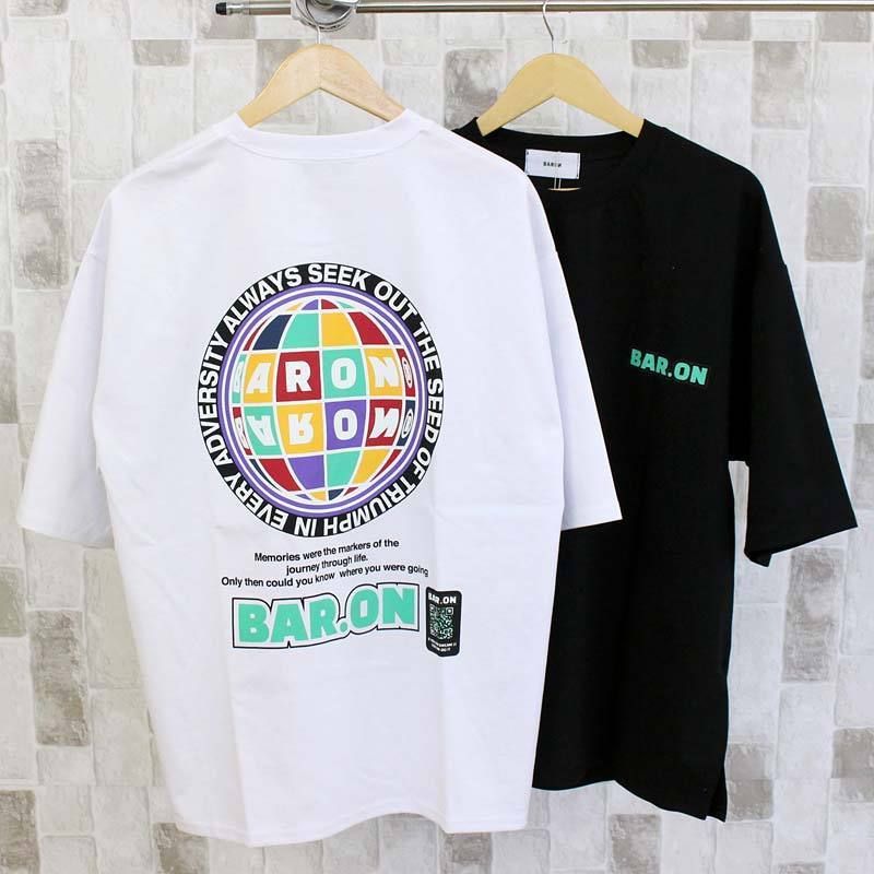 BARON バロン サークルロゴ バックプリント 半袖Tシャツ BARON バロン サークルロゴ バックプリント クルーネック 半袖T