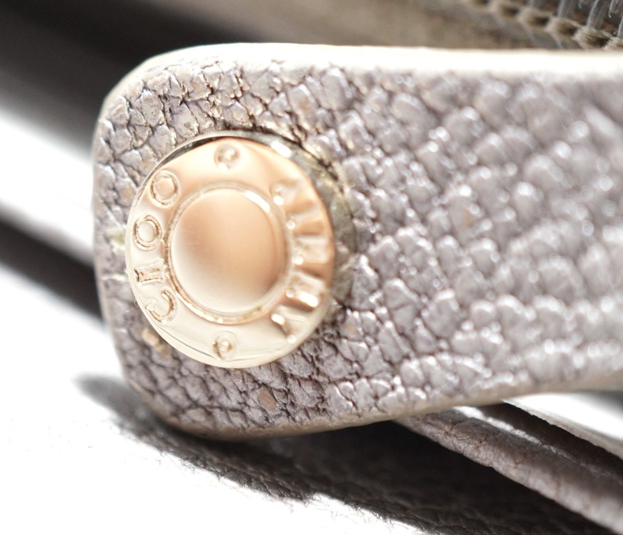新品Jimmy Choo NINO 二つ折り長財布 グレージュ 正規品-