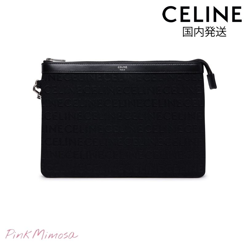 国内発送/CELINE/ストラップ付き スモール ポーチ (CELINE/クラッチ