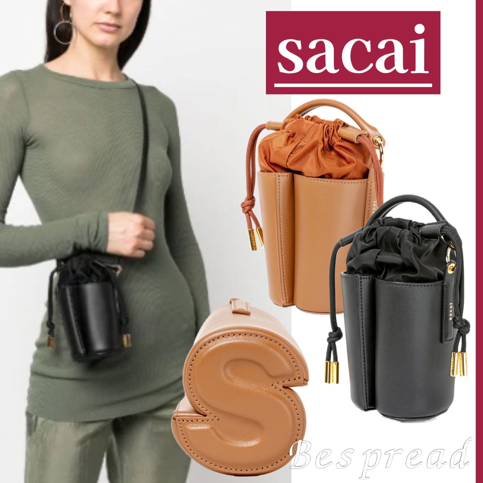 国内即発☆ギフトに】sacai『s Leather Basket Micro』送料込 (sacai