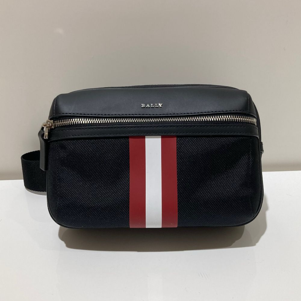 上品 バリー ウエストバッグ Thate Ballyストライプ メタルロゴ 上品 バリー ウエストバッグ Thate Ballyストライプ メタルロゴ