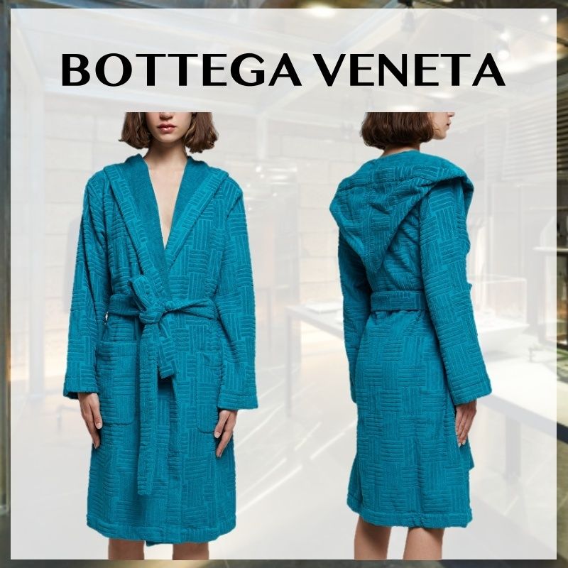 関税込 BOTTEGA VENETA ボッテガヴェネタ バスローブ 青 (BOTTEGA