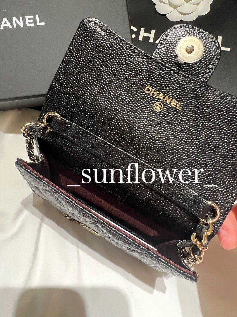 シャネル チェーンウォレットミニサイズ ブラック (CHANEL