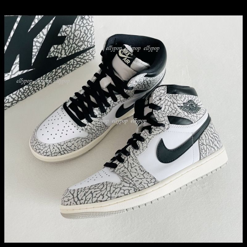 【ナイキ】Nike Jordan 1 High OG Cement ★エア ジョーダン★ NIKE AIR JORDAN 1 HIGH OG WHITE CEMENT ナイキ エアジョーダン
