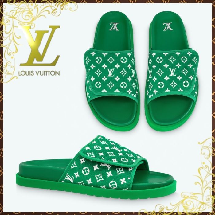 Louis Vuitton】メンズ*マイアミ・ライン ミュール / Green (Louis
