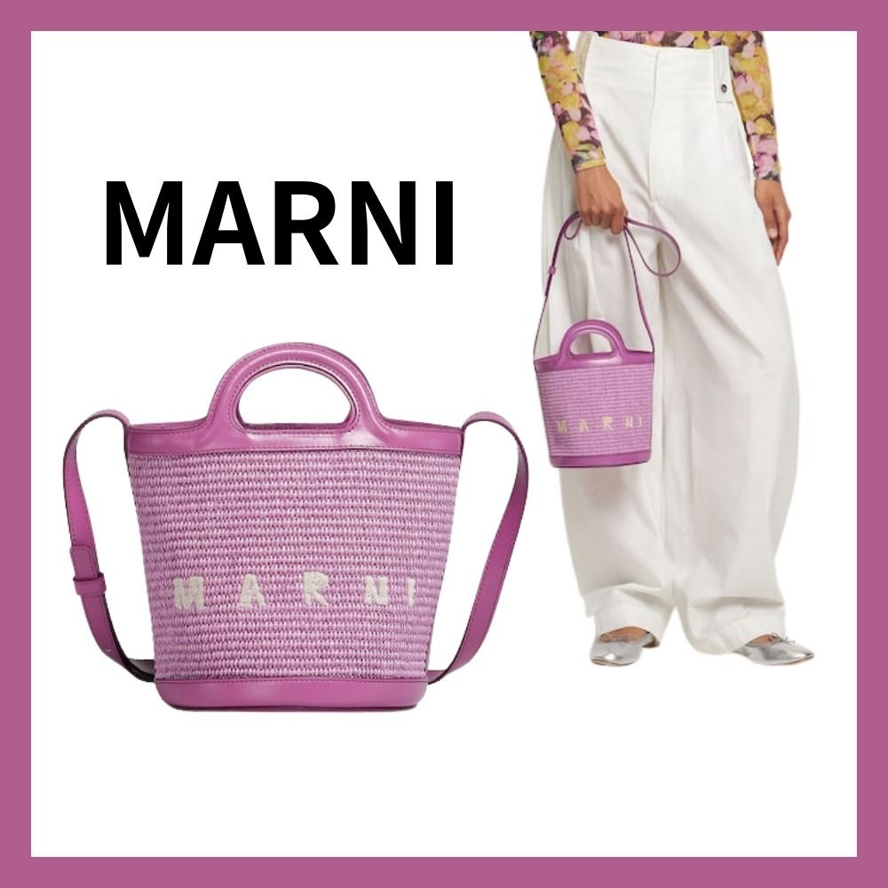 Marni】Mini ラフィア風バケットバッグ (MARNI/トートバッグ) 95452072 Marni】Mini ラフィア風バケットバッグ (MARNI/トートバッグ) 95452072