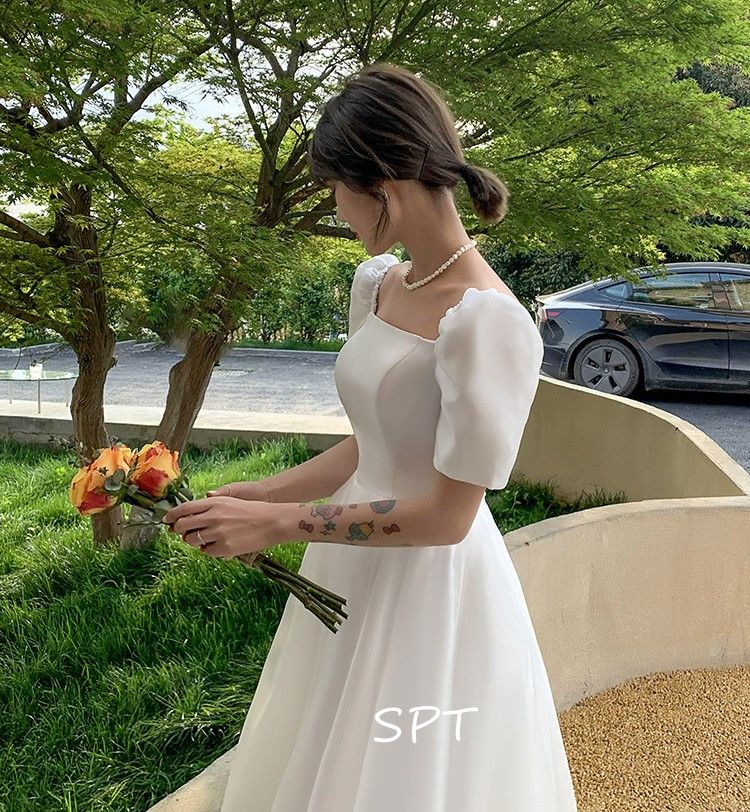 チュールウェディングドレス結婚式エレガント チュールウェディングドレスエレガント (ウェディングドレス