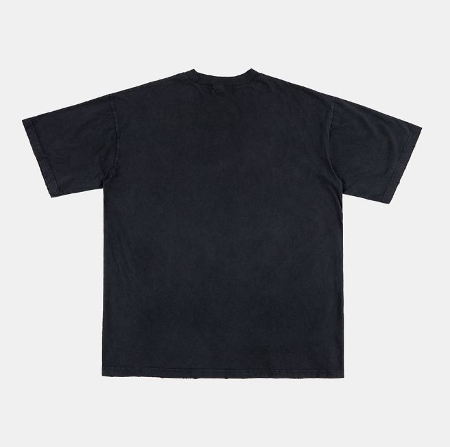 【Raucohouse】Crescent ghost printing damage over t-shirt Raucohouse】Crescent ghost printing damage over t-shirt