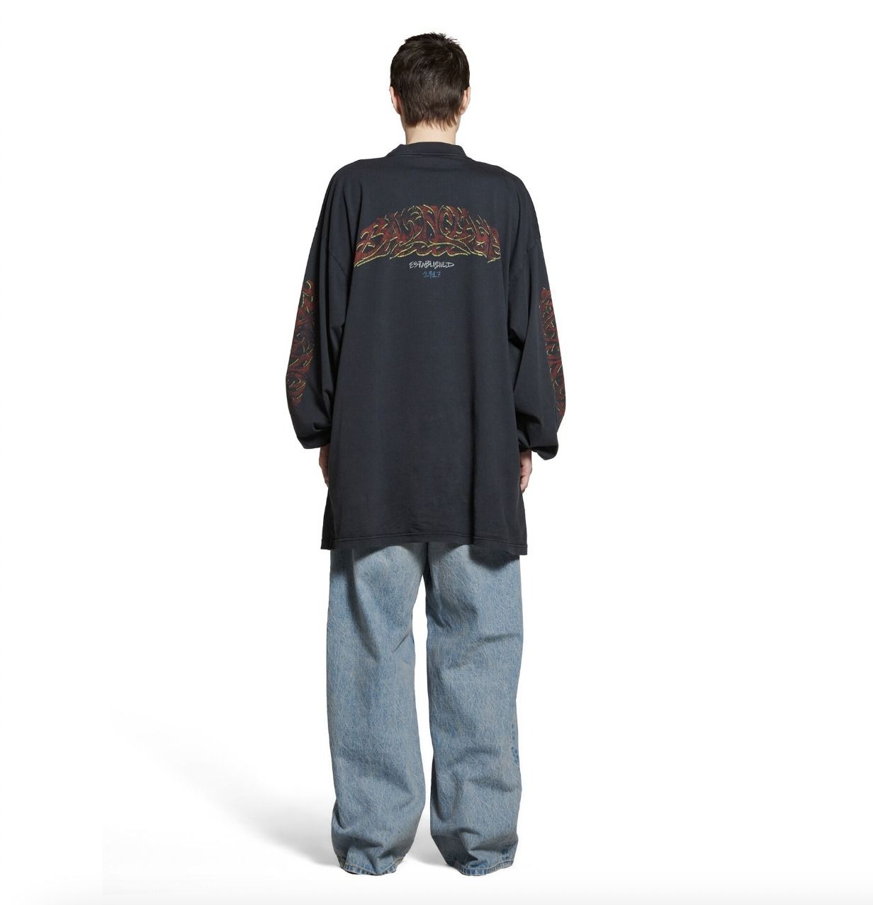 関税・送料込 BALENCIAGA OFFSHORE ロングスリーブ Tシャツ 関税・送料込 BALENCIAGA OFFSHORE ロングスリーブ Tシャツ
