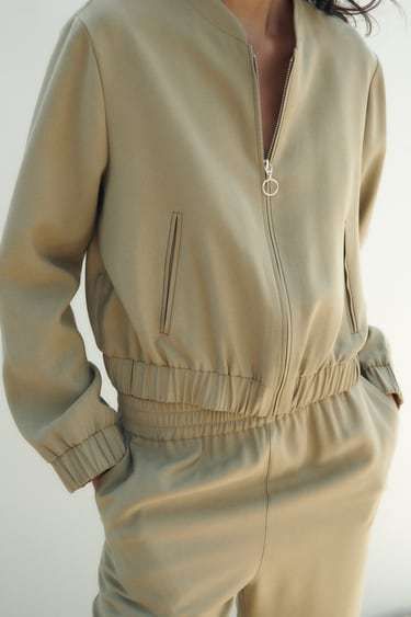 ZARA】フルイド地ボンバージャケット (ZARA/ジャケット) 7704/677【BUYMA】