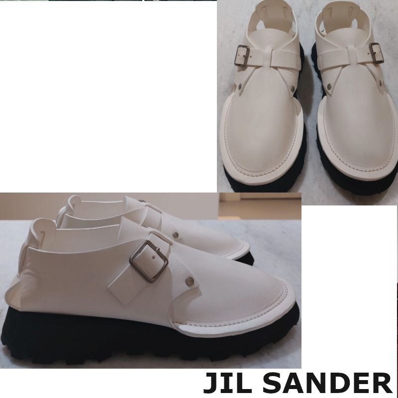 直営店買付 ジルサンダー サンダル メンズ レザー (Jil Sander