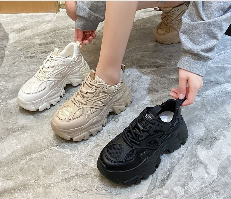 韓国☆エアリーポップ☆ダッドスニーカー☆厚底☆3色 楽天市場】マルチカラースニーカー スニーカー レディース 厚底