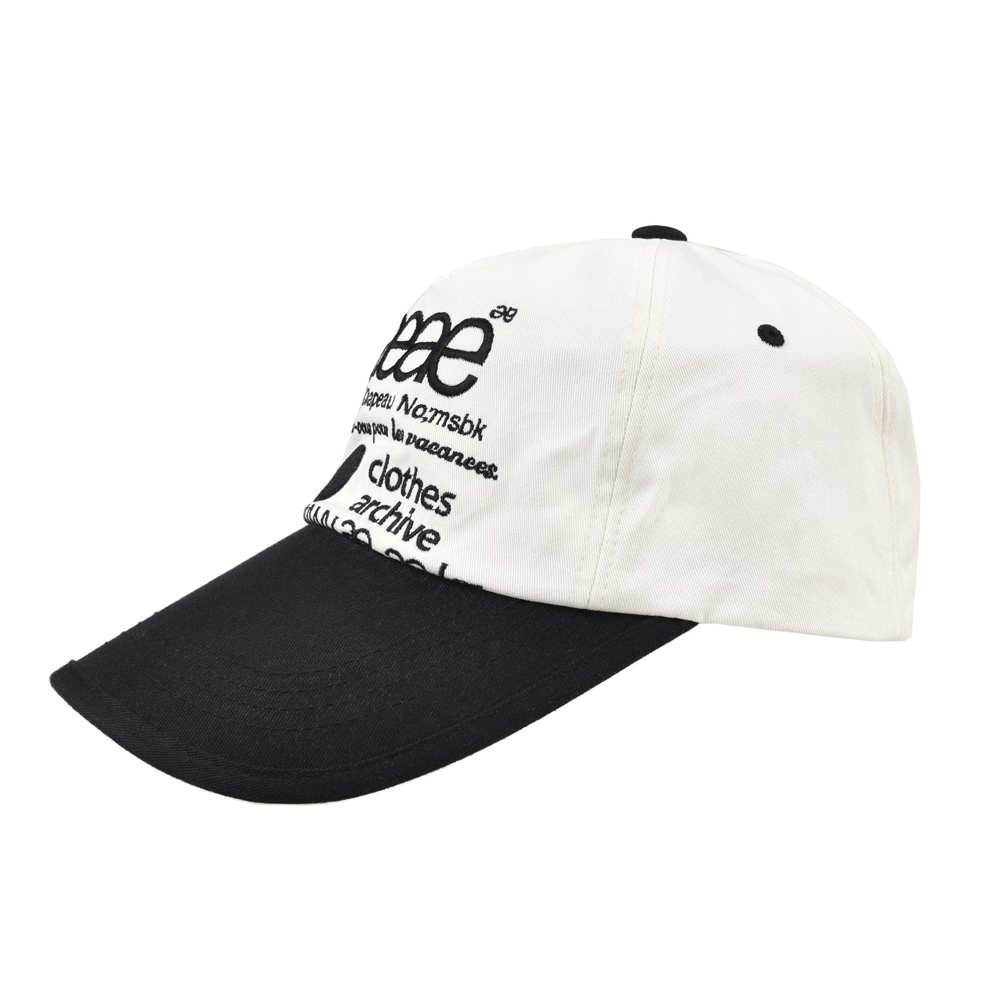 AEAE☆人気☆男女兼用☆WEB LOGO TWO TONE BALL CAP WHITE/BLACK