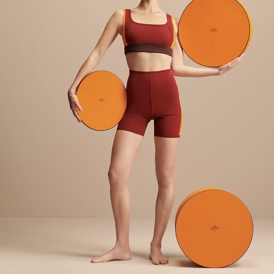 超軽量メッシュエルメスの洗練されたヨガウェア Hermes ヨガブラ