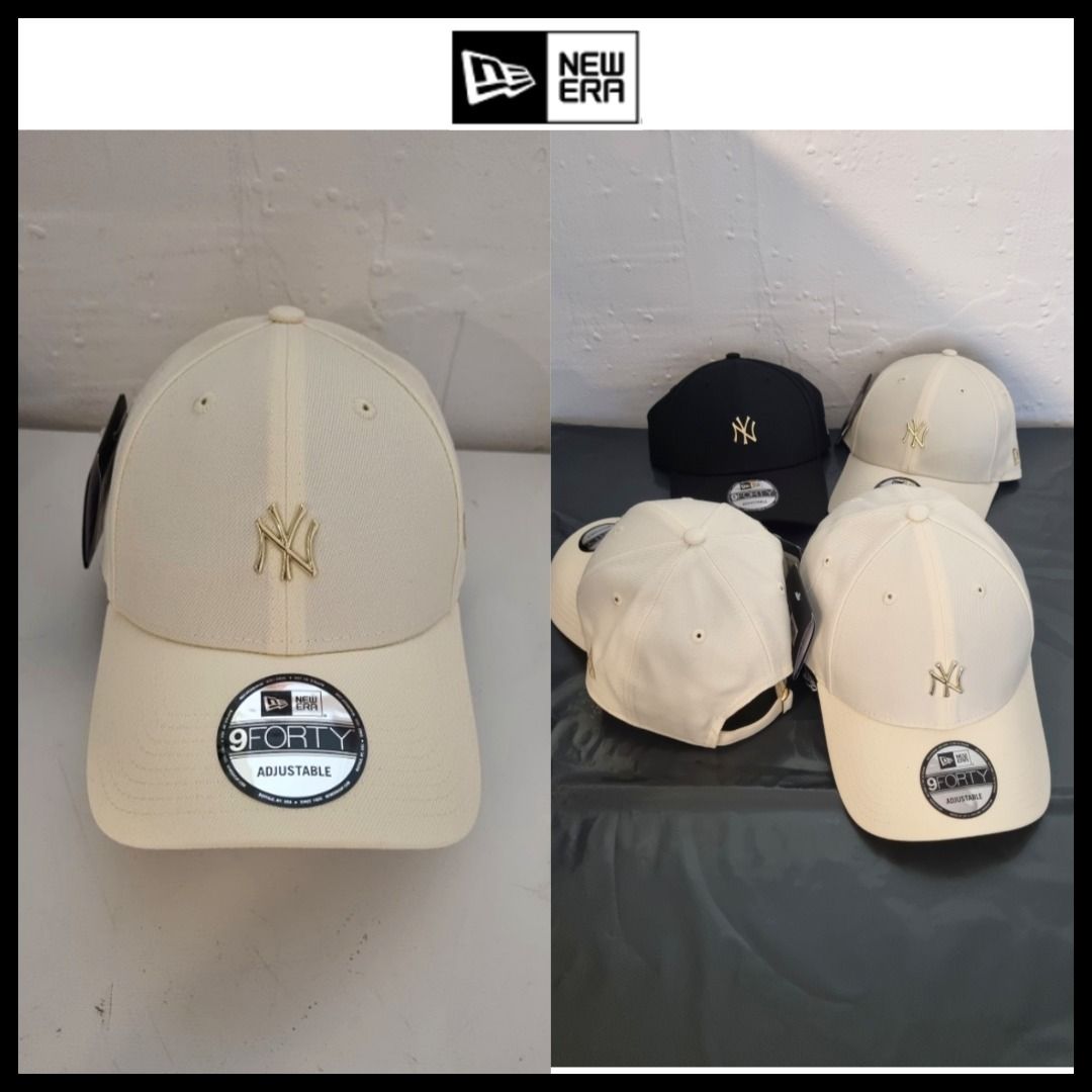 韓国New Era□ゴールドミニメタル□送料込 (New Era/キャップ 