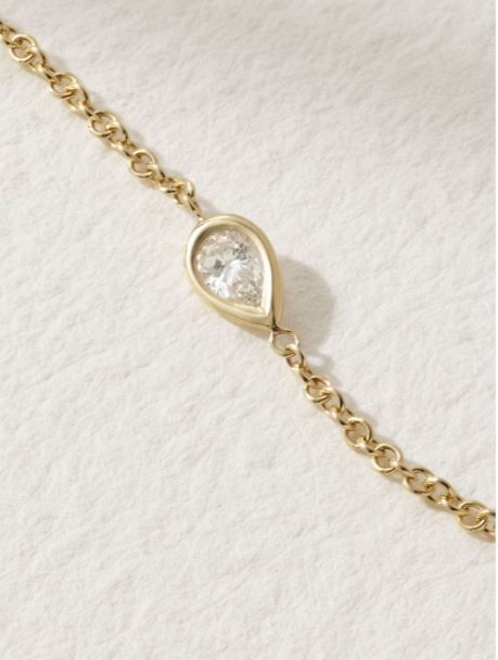 Mizuki☆14K金＆パール＆ダイヤモンドブレスレット MIZUKI 14-karat gold, pearl and diamond bracelet | NET-A-PORTER