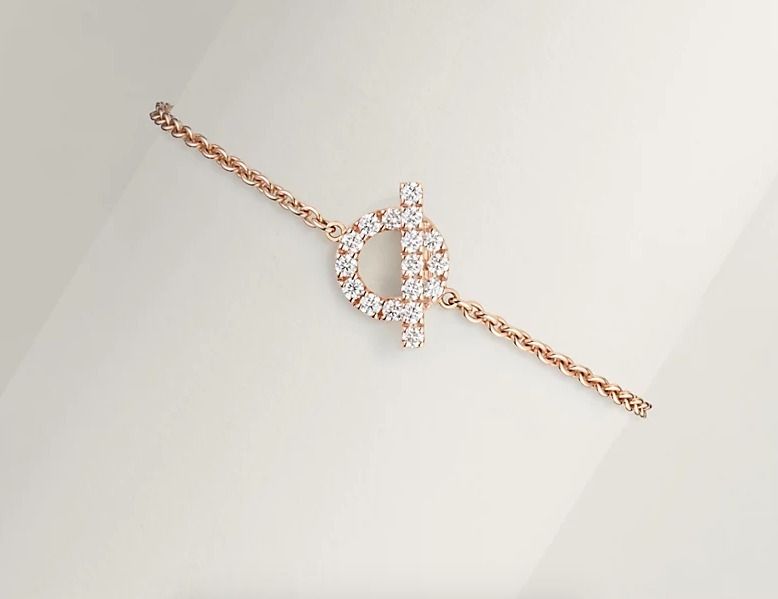 HERMES *フィネスシグネチャー ピンクゴールド ブレスレット HERMES *フィネスシグネチャー ピンクゴールド ブレスレット