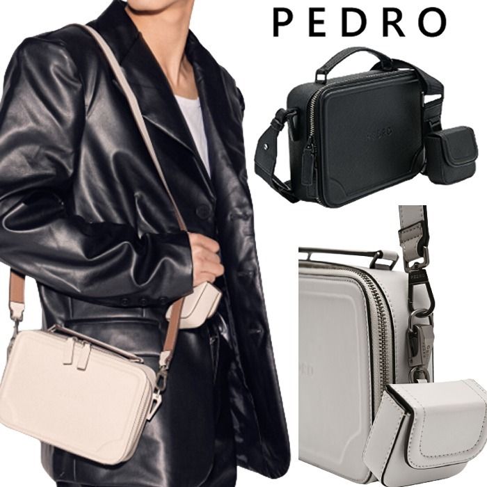 PEDRO】スマートシンプル♪メンズ コンパクトショルダーバッグ