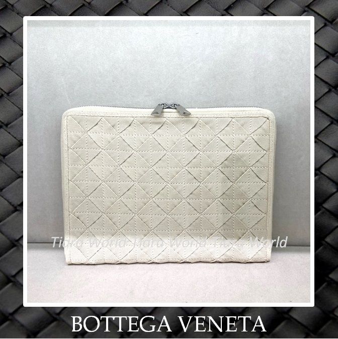 お洒落トラベルケース□BOTTEGA VENETA イントレチャートPLASTER