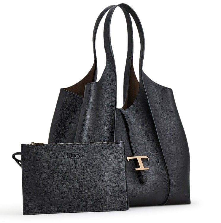 【直営セール!A4可 ギフトに人気】Tod'sタイムレスバックパック Man ブラック T タイムレス レザー バックパック ミディアム