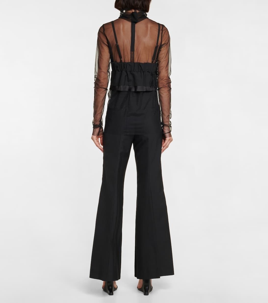 sacai セミシアーモックネックトップ