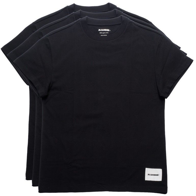関税込】国内即発 JIL SANDER+ ロゴラベル 3枚パックTシャツ