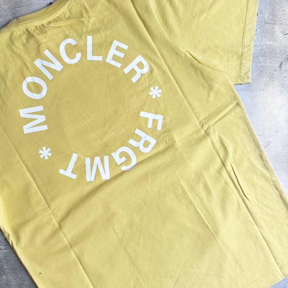 MONCLER X FRGMT 藤原ヒロシ ロゴ Tシャツ MONCLER】Tシャツ バックロゴ 藤原ヒロシ FRGMT 3色♪ Tシャツ