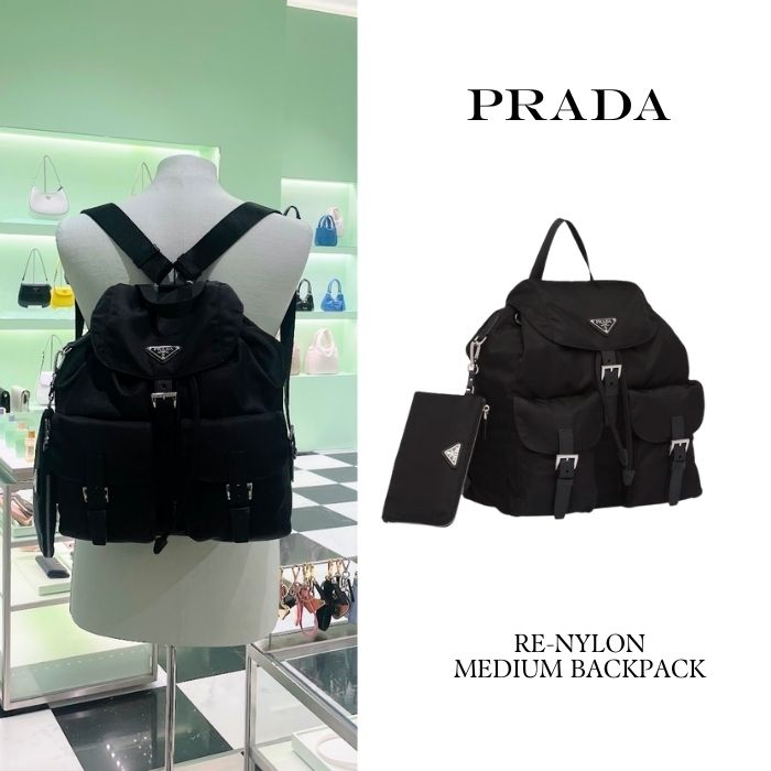 PRADA◇リナイロンミディアムバックパック (PRADA/バックパック