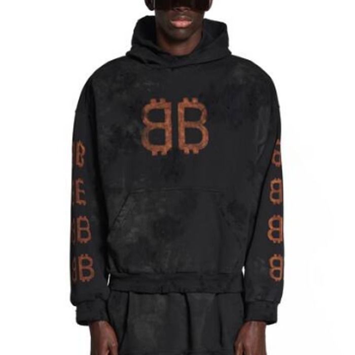 関税負担なし☆BALENCIAGA Crypto Hoodie ミディアムフィット 早期完売☆BALENCIAGA CRYPTO HOODIE ミディアムフィット☆New