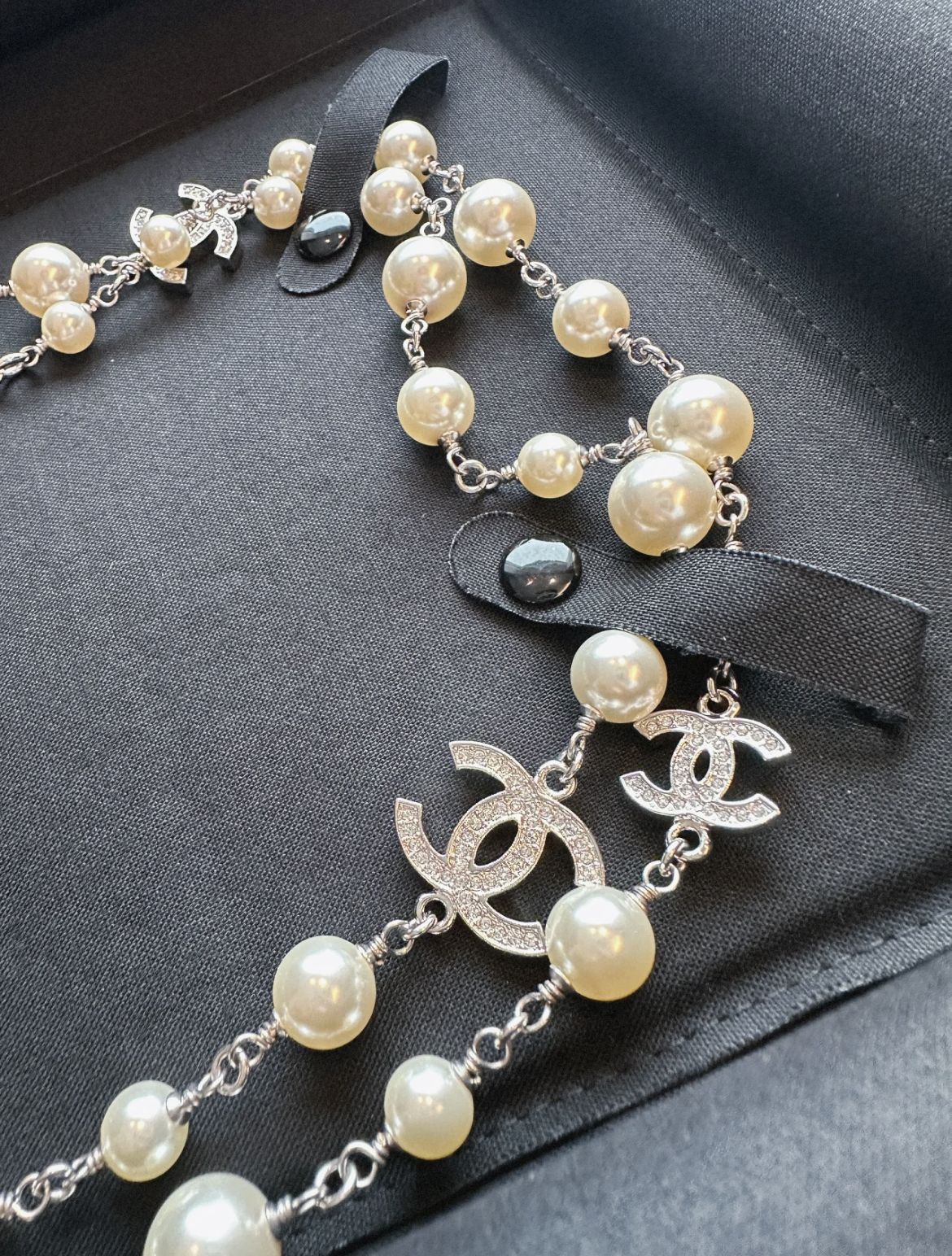【希少！プレゼントに◎】CHANEL★ロングパールネックレス 希少！プレゼントに◎】CHANEL☆ロングパールネックレス (CHANEL