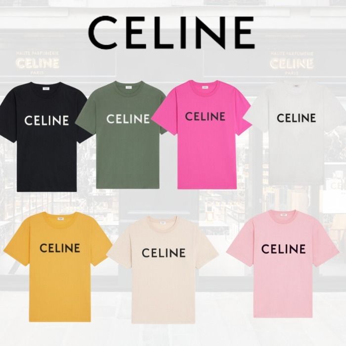 国内直営店買付】CELINE セリーヌ メンズ コットンTシャツ (CELINE/T ...