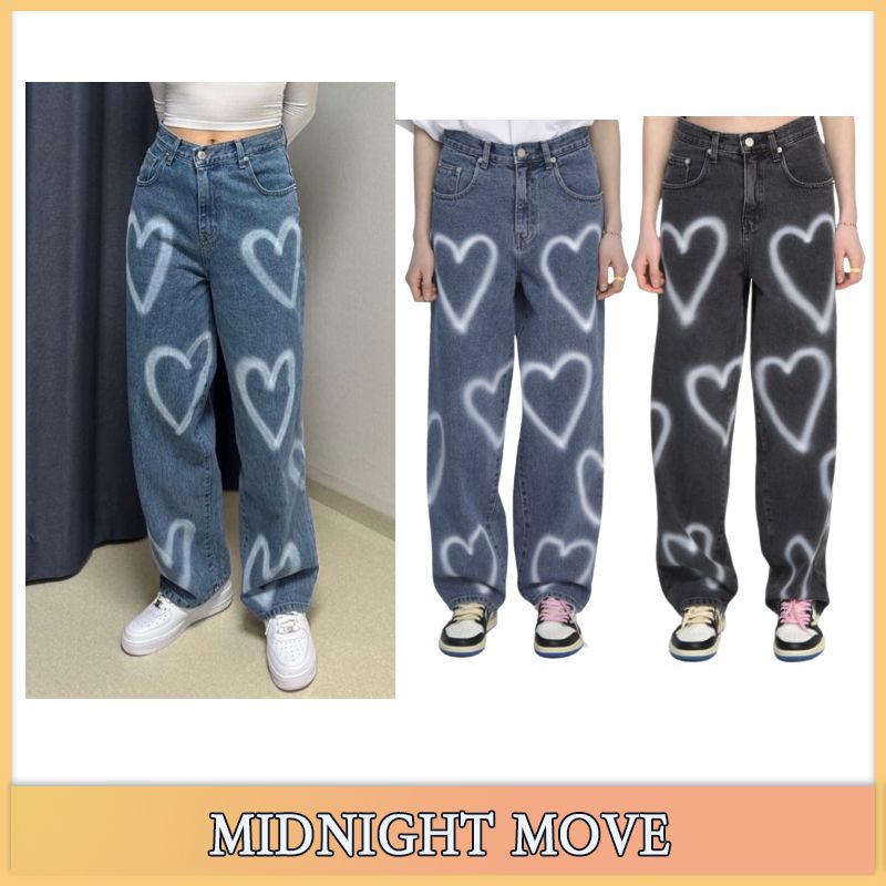 MIDNIGHT MOVE】straykids ヒョンジン 着用ハートデニムパンツ MIDNIGHT MOVE】straykids ヒョンジン 着用ハートデニムパンツ