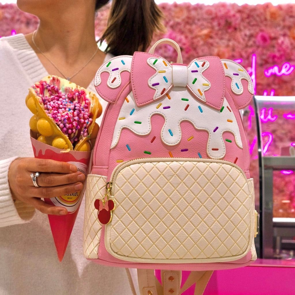 【LOUNGE FLY】× Disney ミニーマウス アイスクリーム リュック Loungefly Disney ミニーマウス アイス リュック 送料/関税込