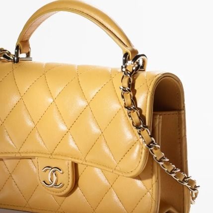 トップハンドル付き♪【CHANEL】24K チェーンフォンホルダー ≪23A☆≫シャネル トップハンドル フォンホルダー (CHANEL