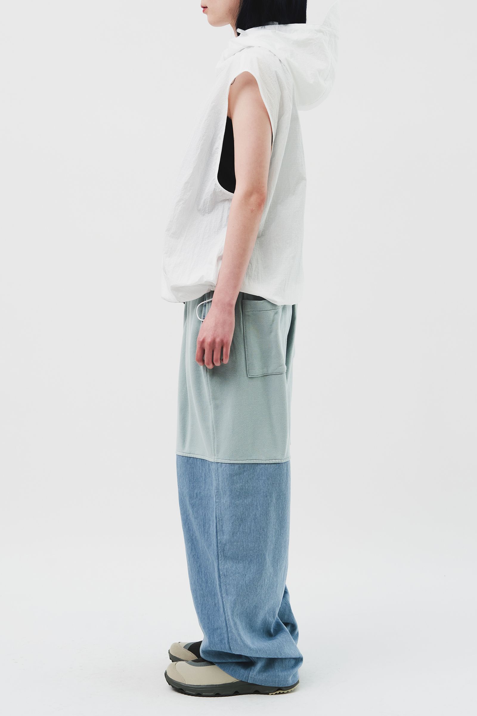 【HI FI FNK】Math Half Denim Pants HI FI FNK】Math Half Denim Pants (HI FI FNK/デニム・ジーパン