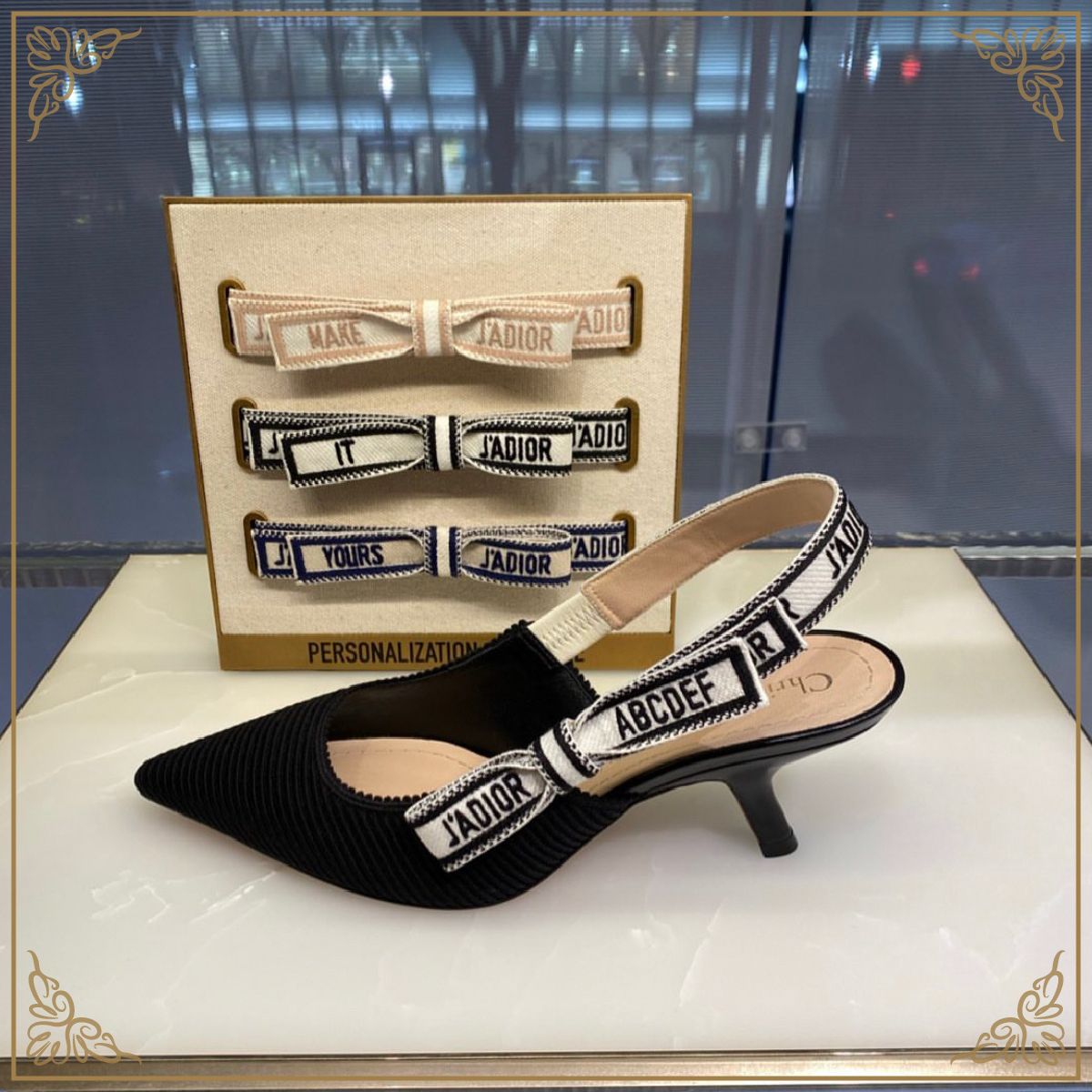 【SALE】 女性らしいスタイル】Dior スリングバックパンプス J'ADIOR 靴