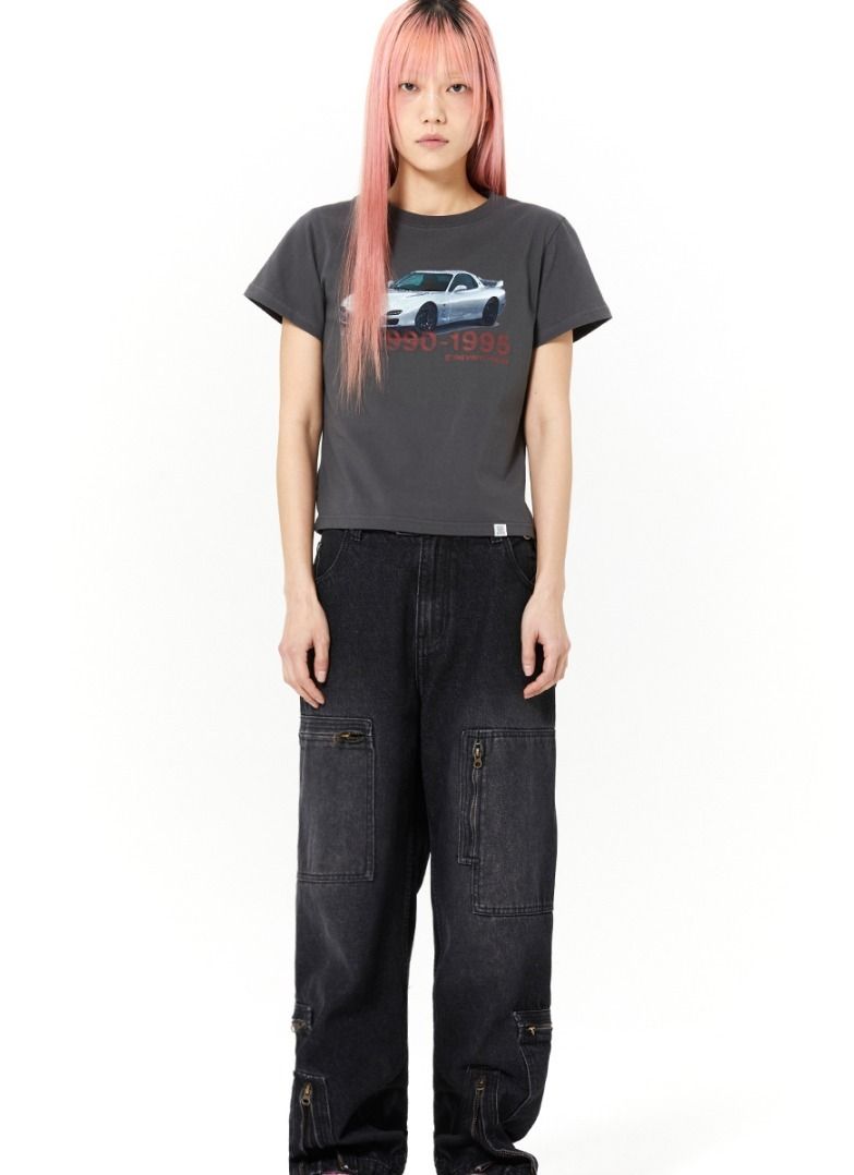 ☆EXO ベッキョン着用☆関税込★THEVINYLHOUSE★OLD CAR TEE★ THEVINYLHOUSE]☆OLD CAR TEE☆EXO ベッキョン着用