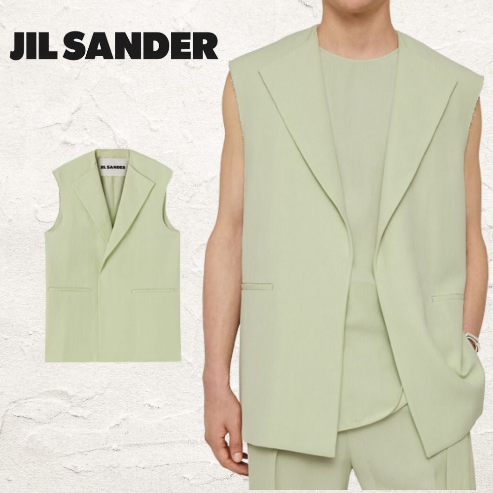 新作【JILSANDER】テーラードベスト (Jil Sander/ベスト・ジレ ...