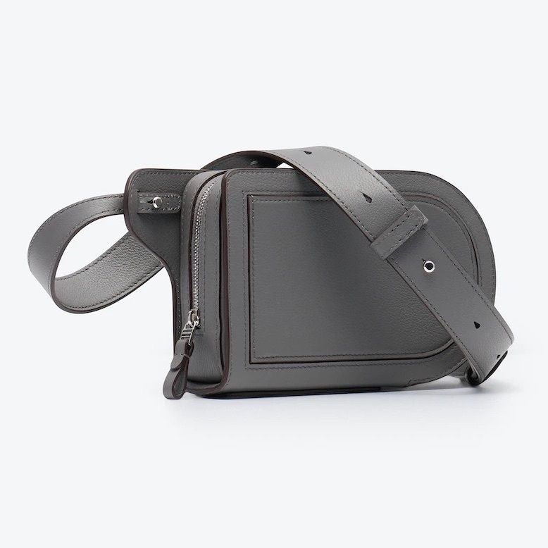 DELVAUX 王室御用達《Pin City》Jumping Calf グレー 直営店