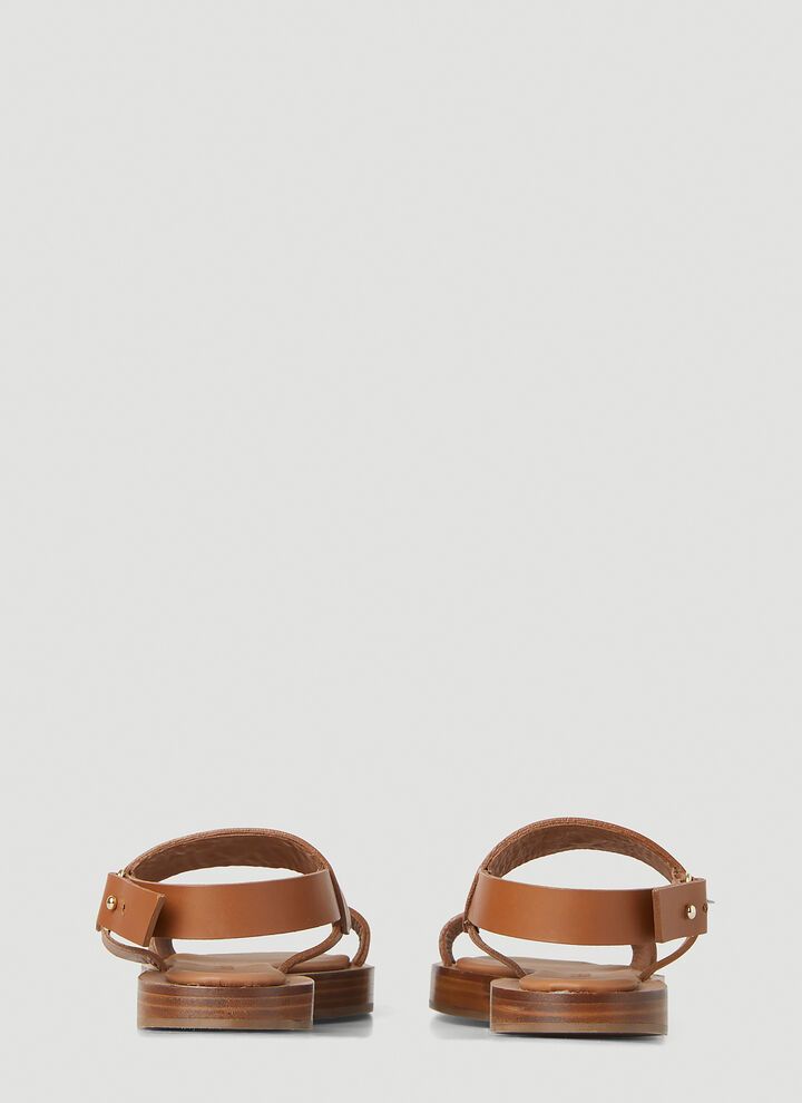 入荷now 口コミ MAX MARA】DIANA カーフレザー フラット サンダル (Max Mara 靴