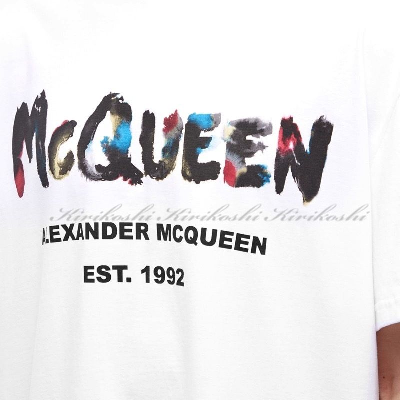 ◆alexander mcqueen23SS◆グラフィティロゴプリント◆Tシャツ◆ ◇alexander mcqueen23SS◇グラフィティロゴプリント◇Tシャツ