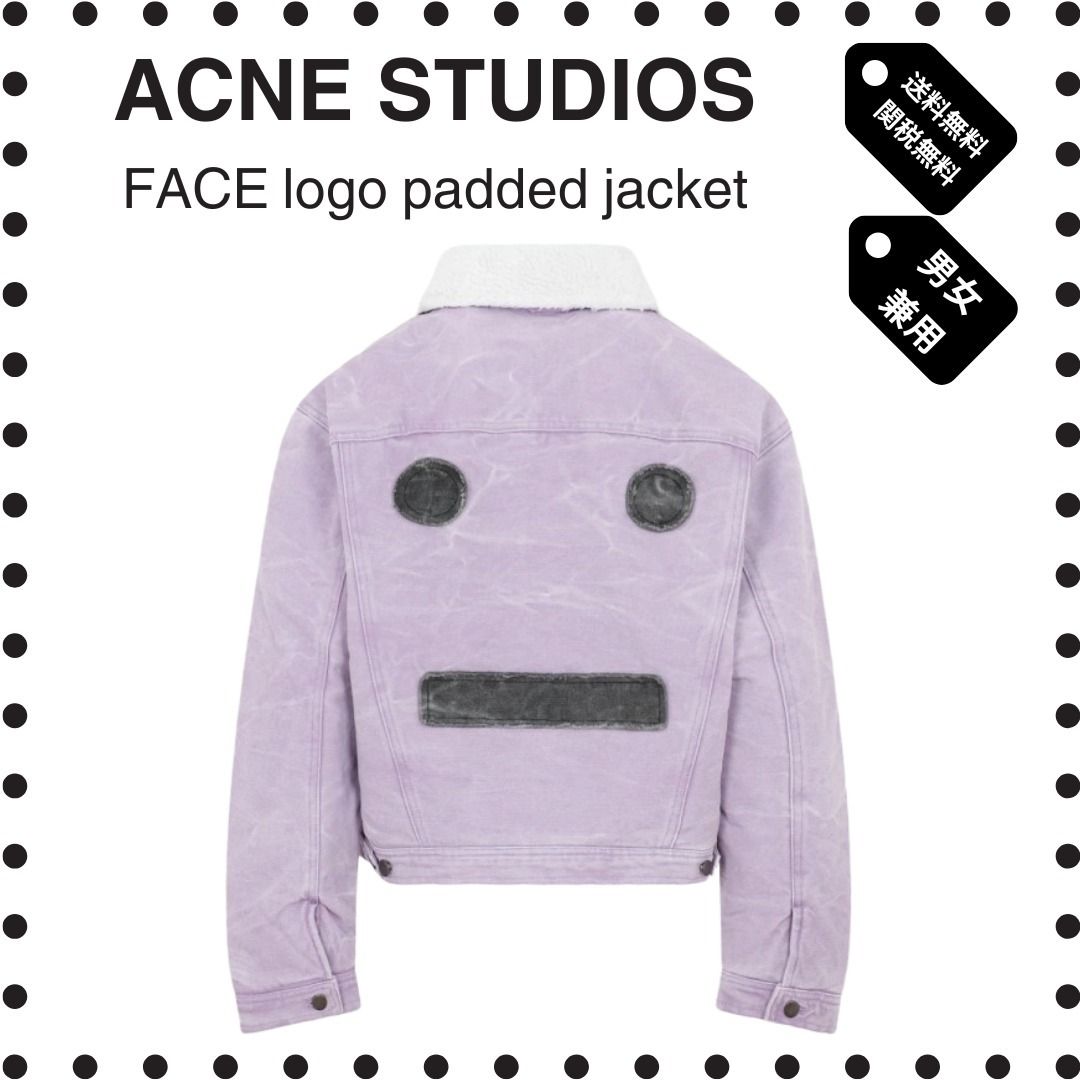 関税込【ACNE STUDIOS】FACEロゴ パッデッドジャケット 男女兼用 (Acne