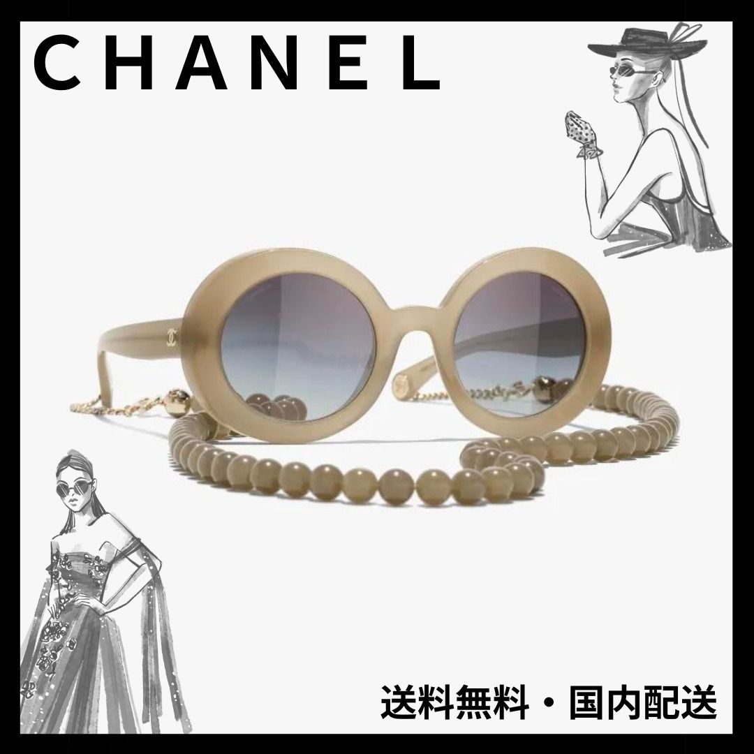 CHANEL(シャネル)】ラウンド シェイプ アイウェア グレー (CHANEL ...