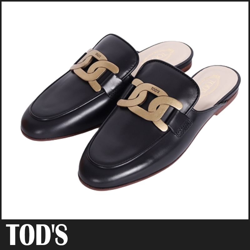 【送料&関税込】Tod's Kate Leather Sandals Woman BLACK Kate Sandals in Leather XXW11K0GQ80N6M39MB999 | Tods