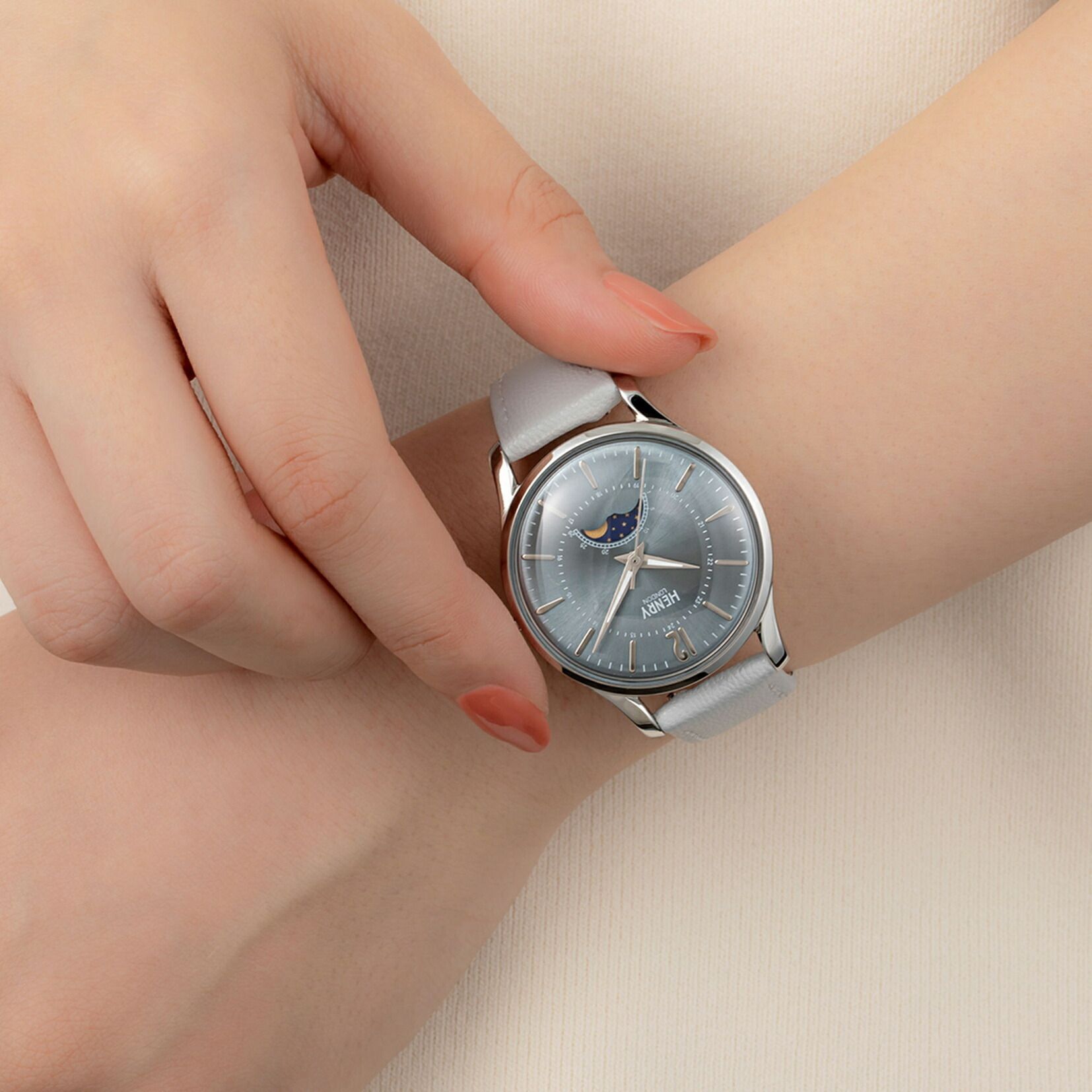 【正規】HENRY LONDON アップルレザー HL34-LM-0377-AL 腕時計 正規】HENRY LONDON アップルレザー HL34-LM-0377-AL 腕時計