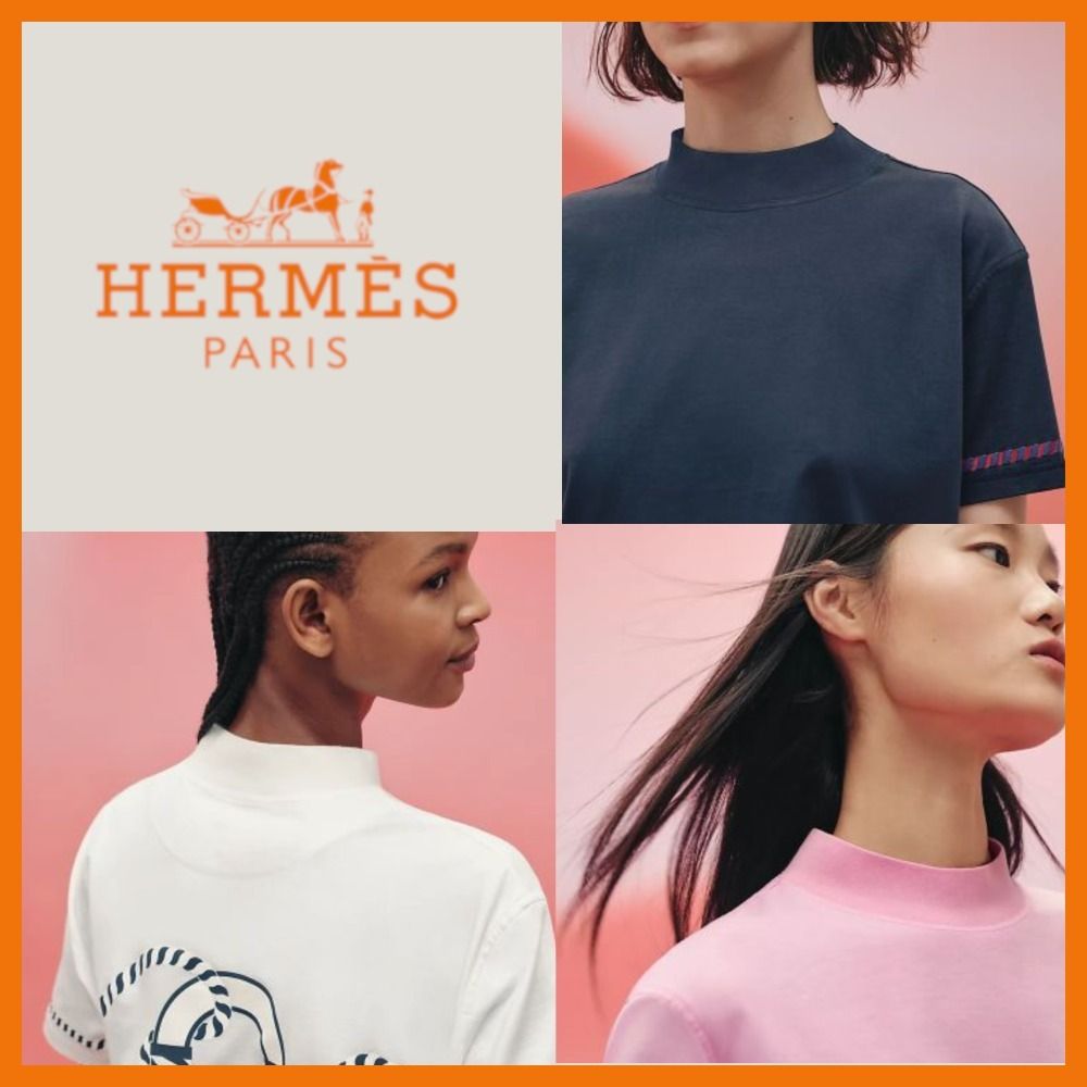 大人気】HERMES Tシャツ ボクシーフィット《カルトゥッシュ》 (HERMES