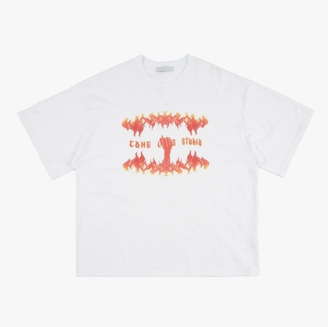 【Raucohouse】Hell hand printing over t-shirt Raucohouse】Hell hand printing over t-shirt (Raucohouse/T