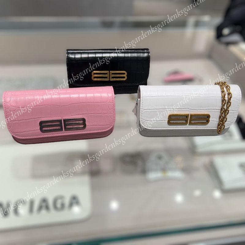 希少！すぐ届く！BALENCIAGA チェーンウォレット クロコ型押し 希少！すぐ届く！BALENCIAGA チェーンウォレット クロコ型押し