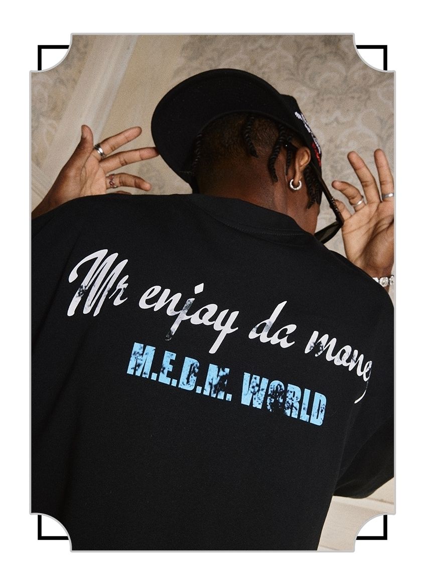 MEDM hiphop 半袖Tシャツ ロゴ 大人気 新作 男女兼用 ルーズ MEDM☆ハイストリートヒップホップ ルーズ 半袖 Tシャツ ME17
